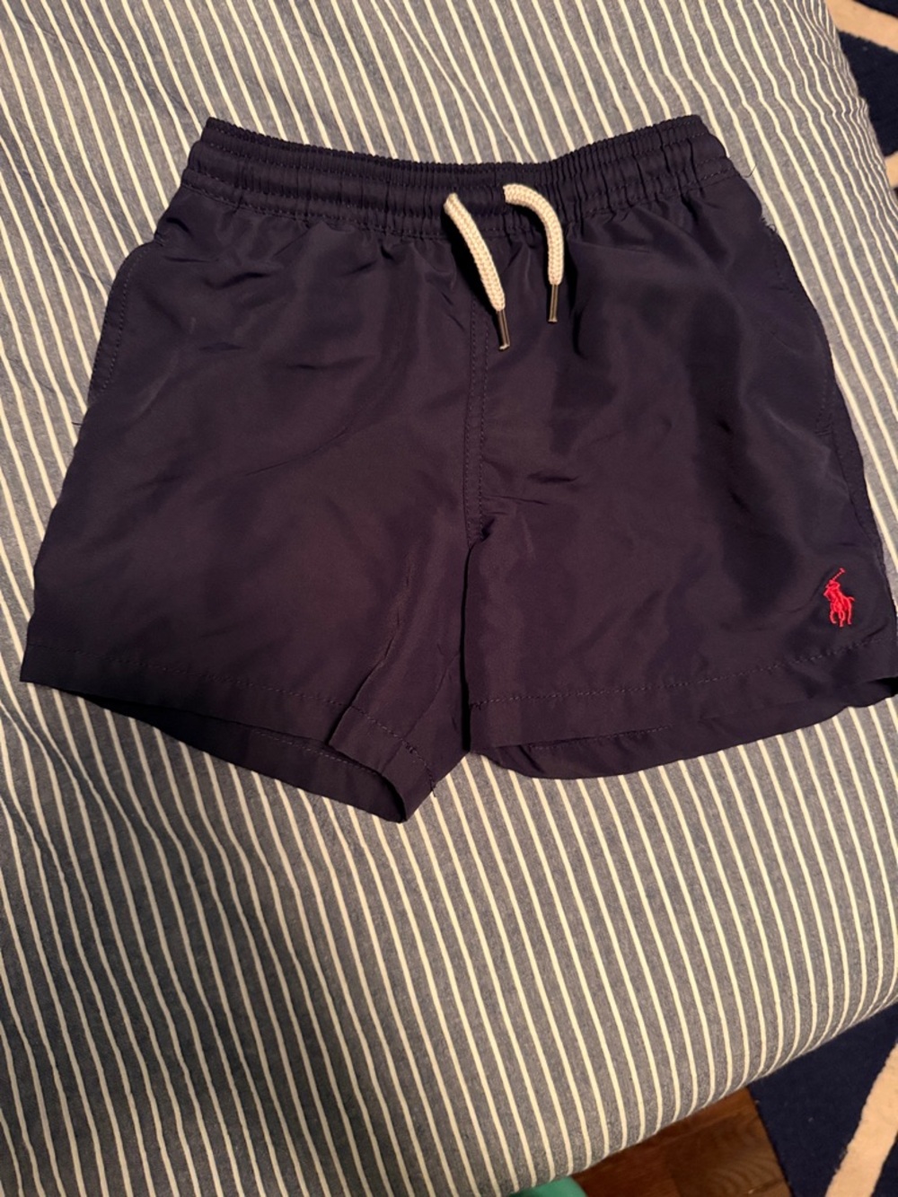 Polo by Ralph Lauren Navy Swim Shorts with Red Pony